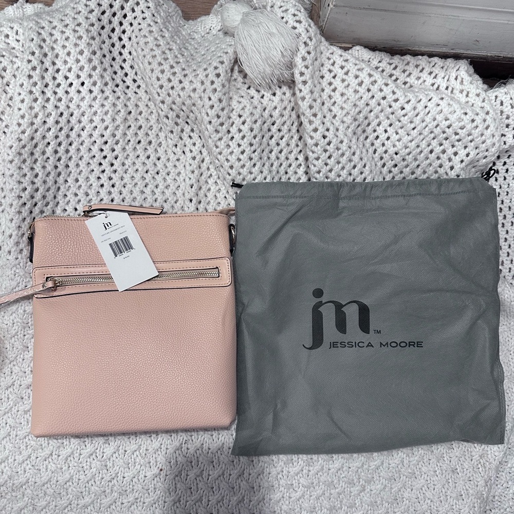 NEW JESSICA MOORE Pink Crossbody Bag